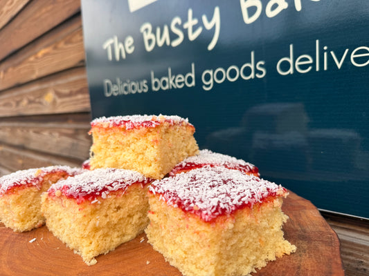 Jammy Coconut Cake