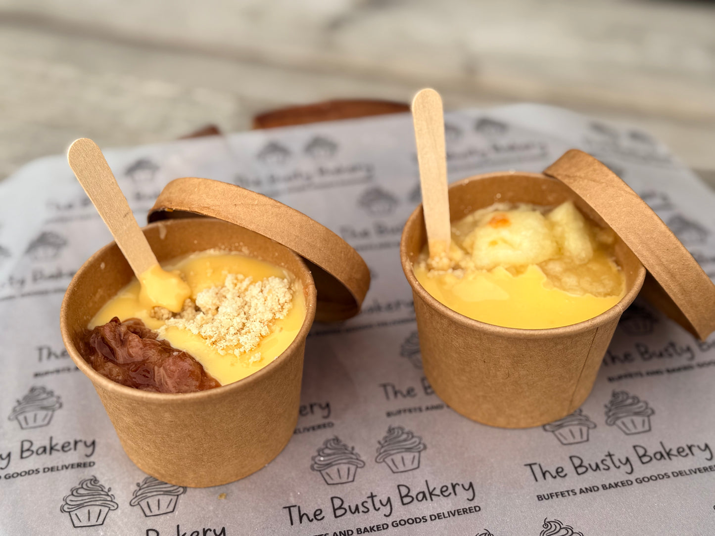 Winter Crumble Fruit Pots