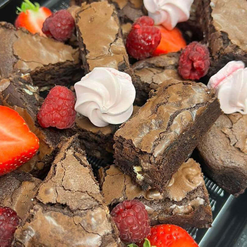 Triple Chocolate Brownie Tray made to Order in Newcastle upon Tyne